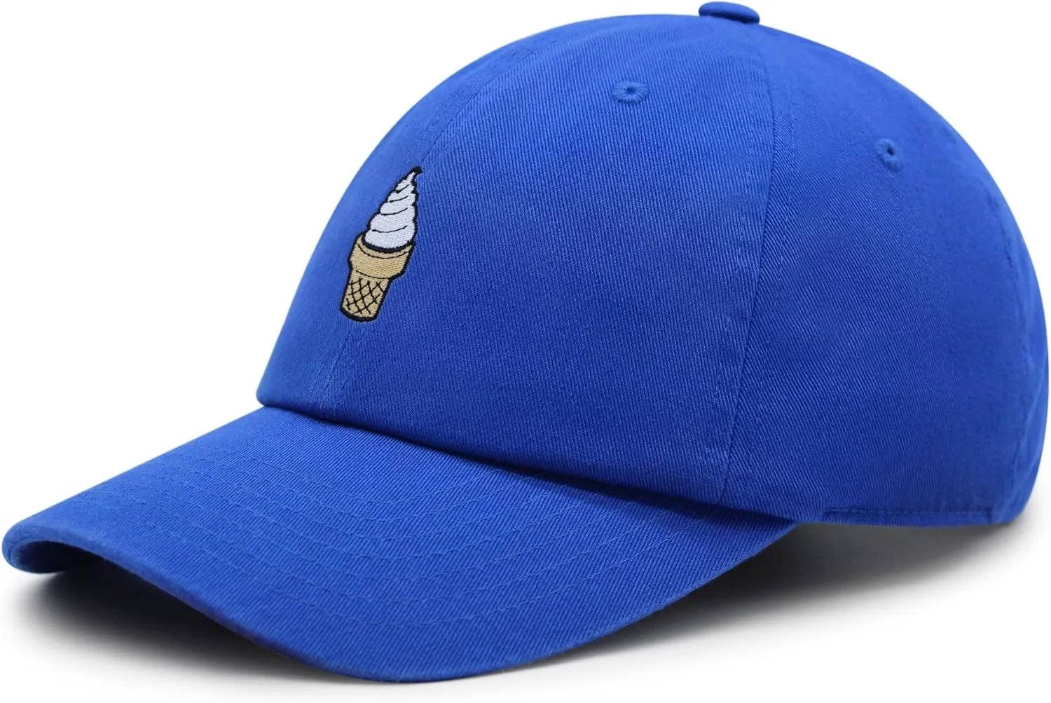 JPAK Ice Cream Cone Premium Dad Hat Embroidered Cotton Baseball Cap Foodie
