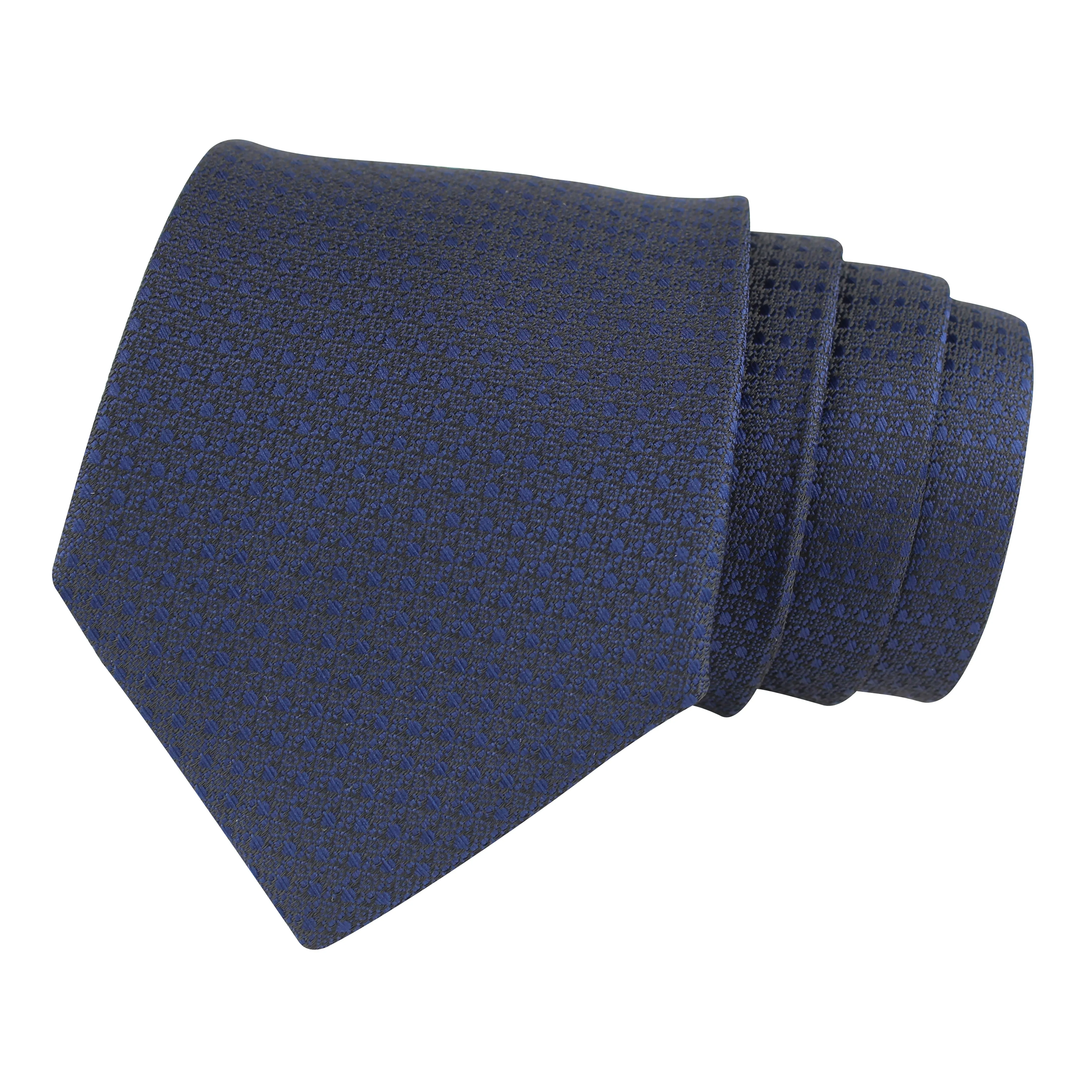 Kovove Pleasing Blue Polka Dot Neck Tie For Men