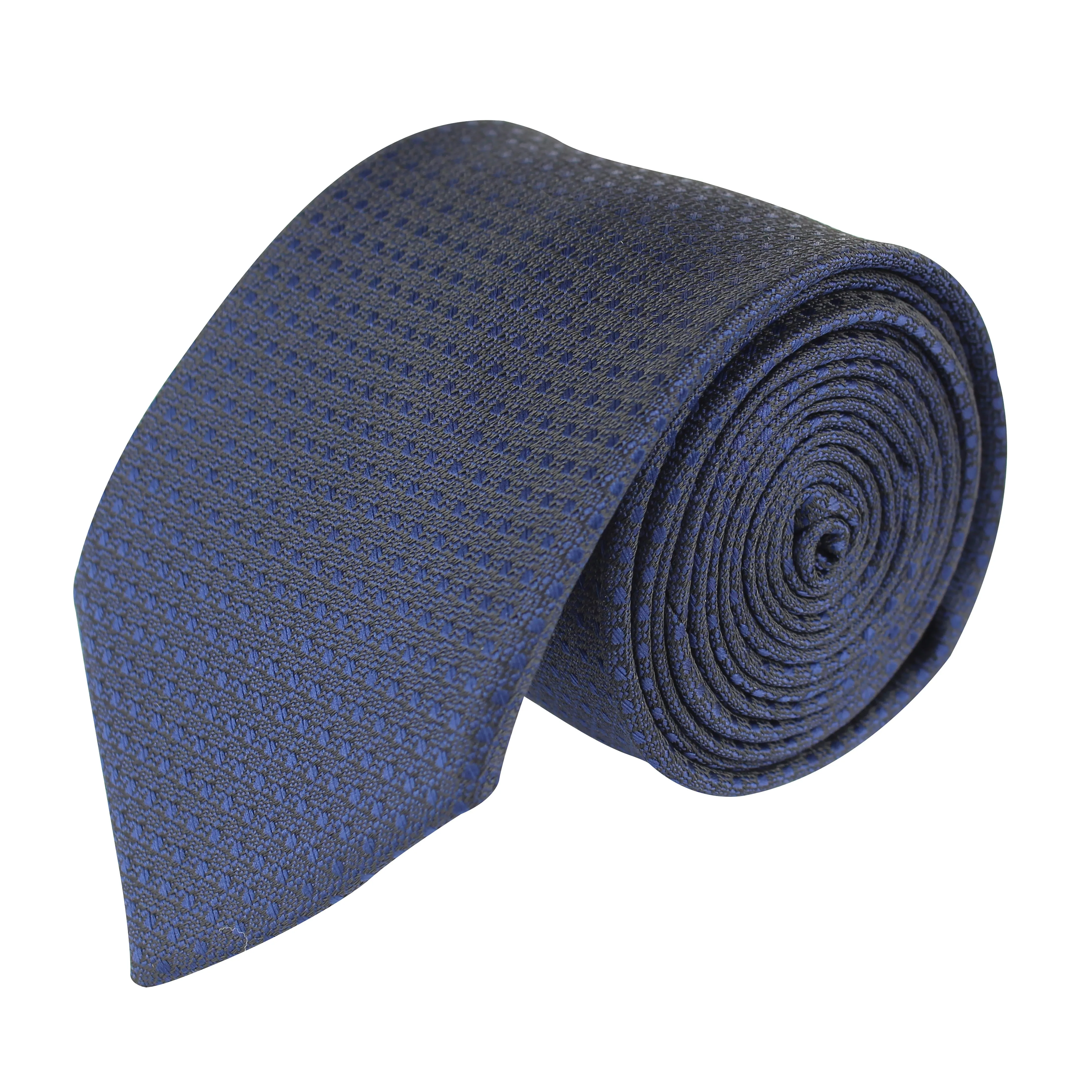 Kovove Pleasing Blue Polka Dot Neck Tie For Men