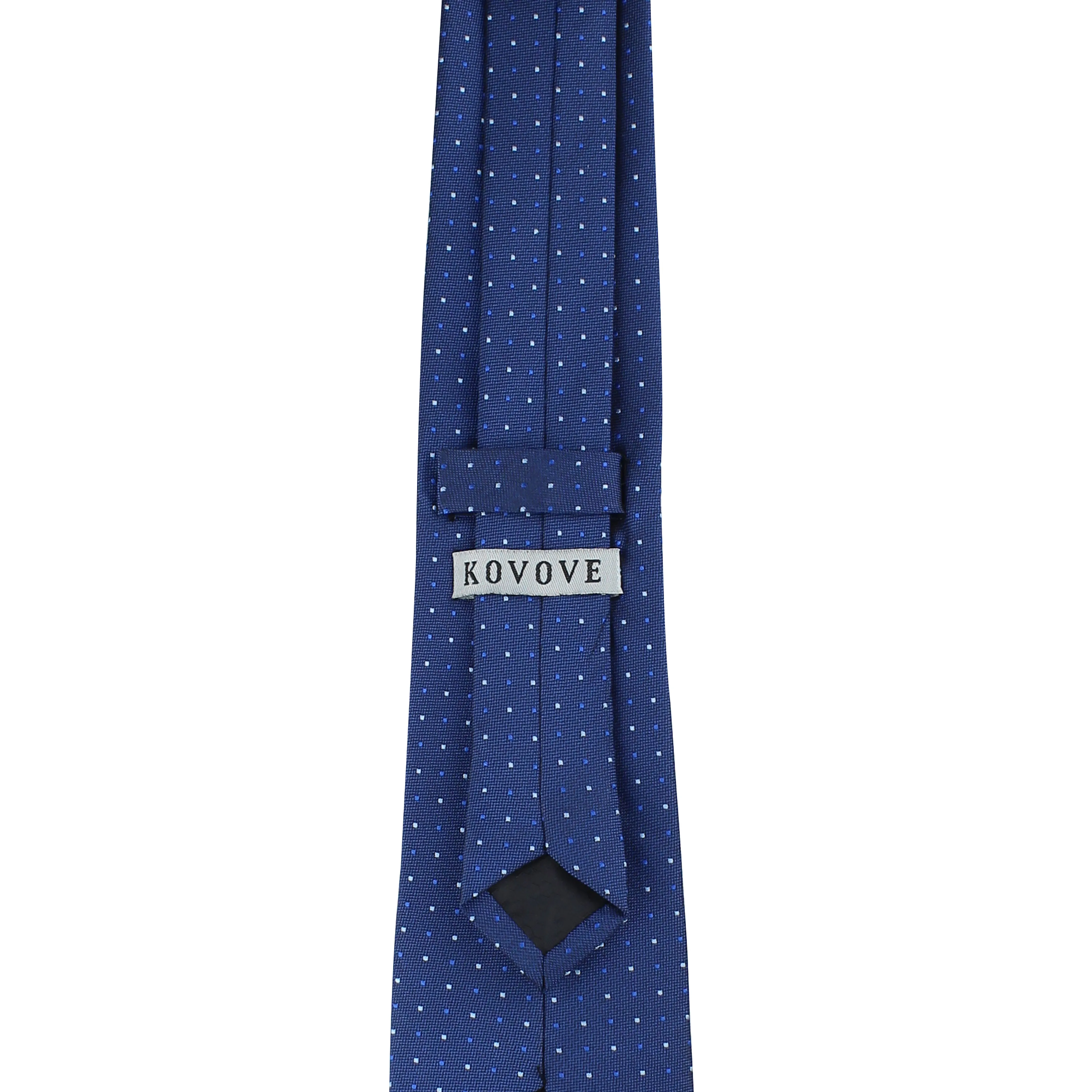 Kovove Refreshing Blue Polka Dot Neck Tie For Men