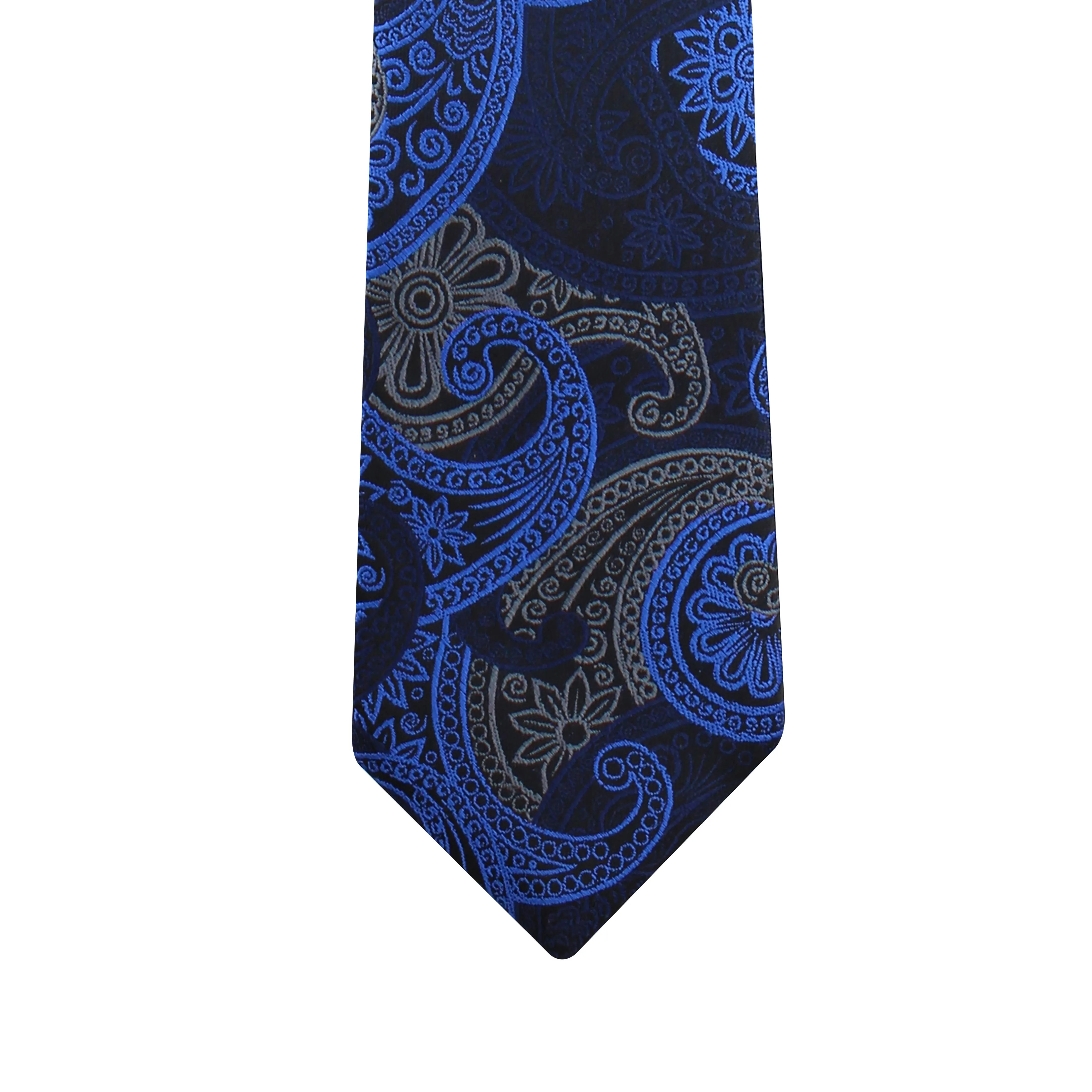 Kovove The Paisley Fever Blue Necktie For Men