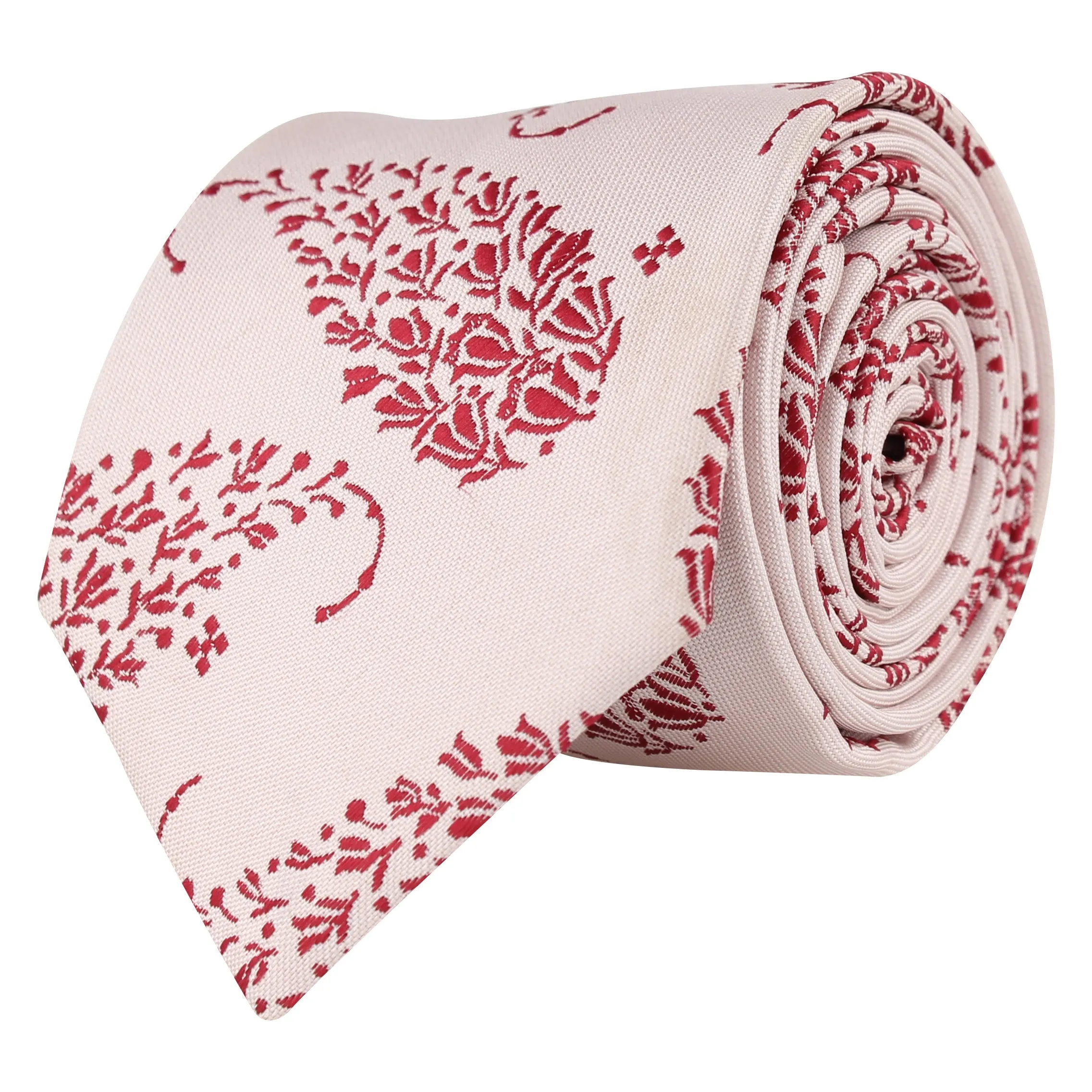 Kovove The Twining Paisley Pink Necktie For Men