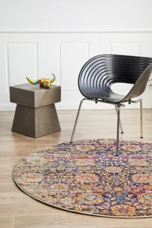 Mirage 360 Round Rug (Multi) by Rug Culture
