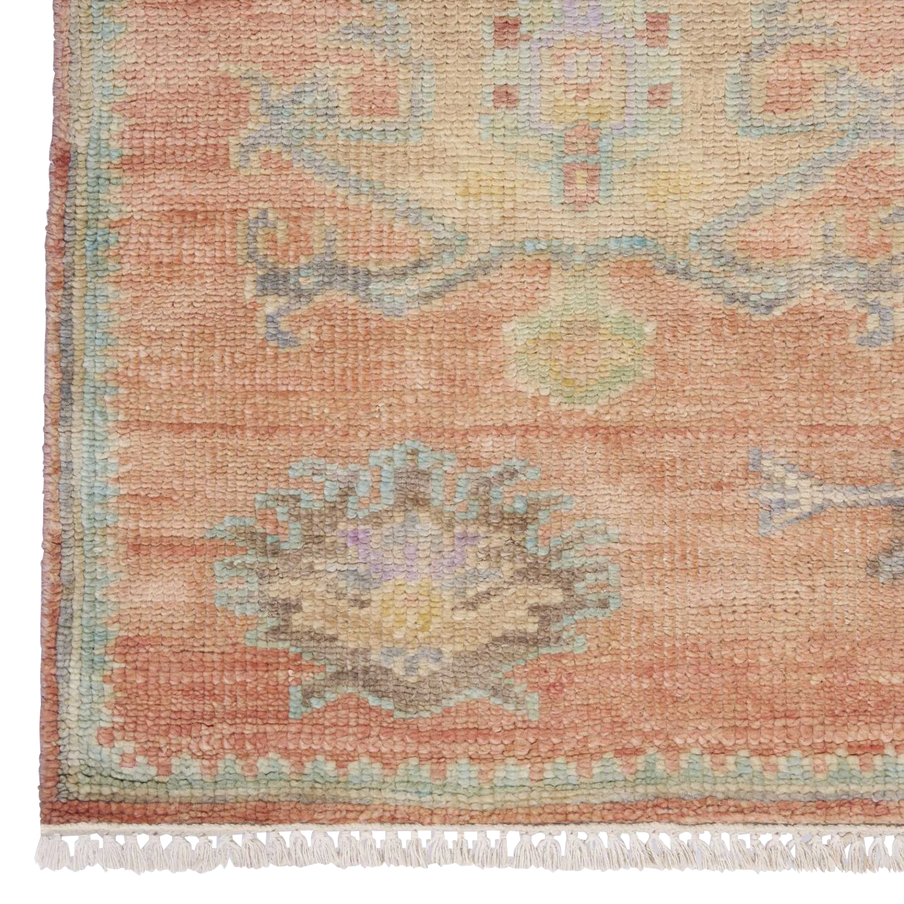 Oushak Style Wool Rug - 5'6" x 8'
