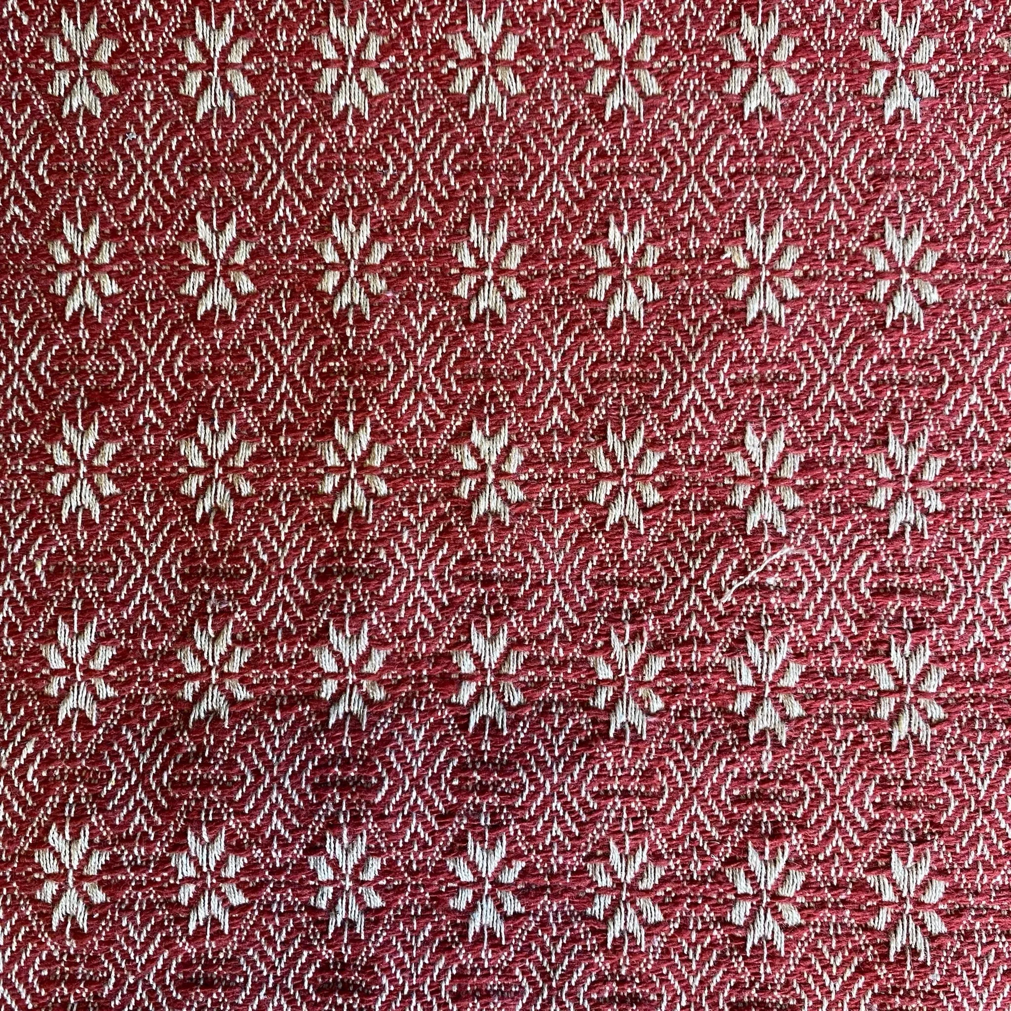 Packsville Rose Cranberry Woven Throw