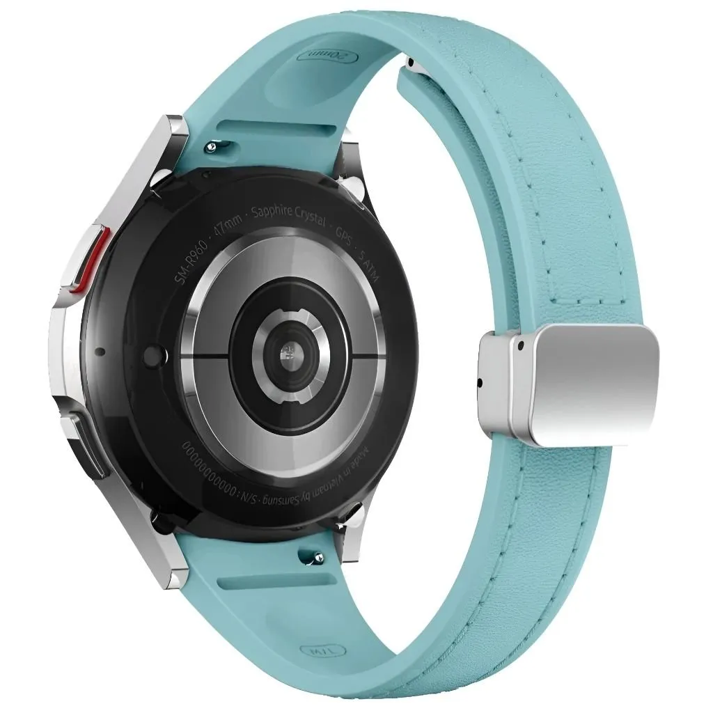 Placide Slim Leather And Silicone Galaxy Band