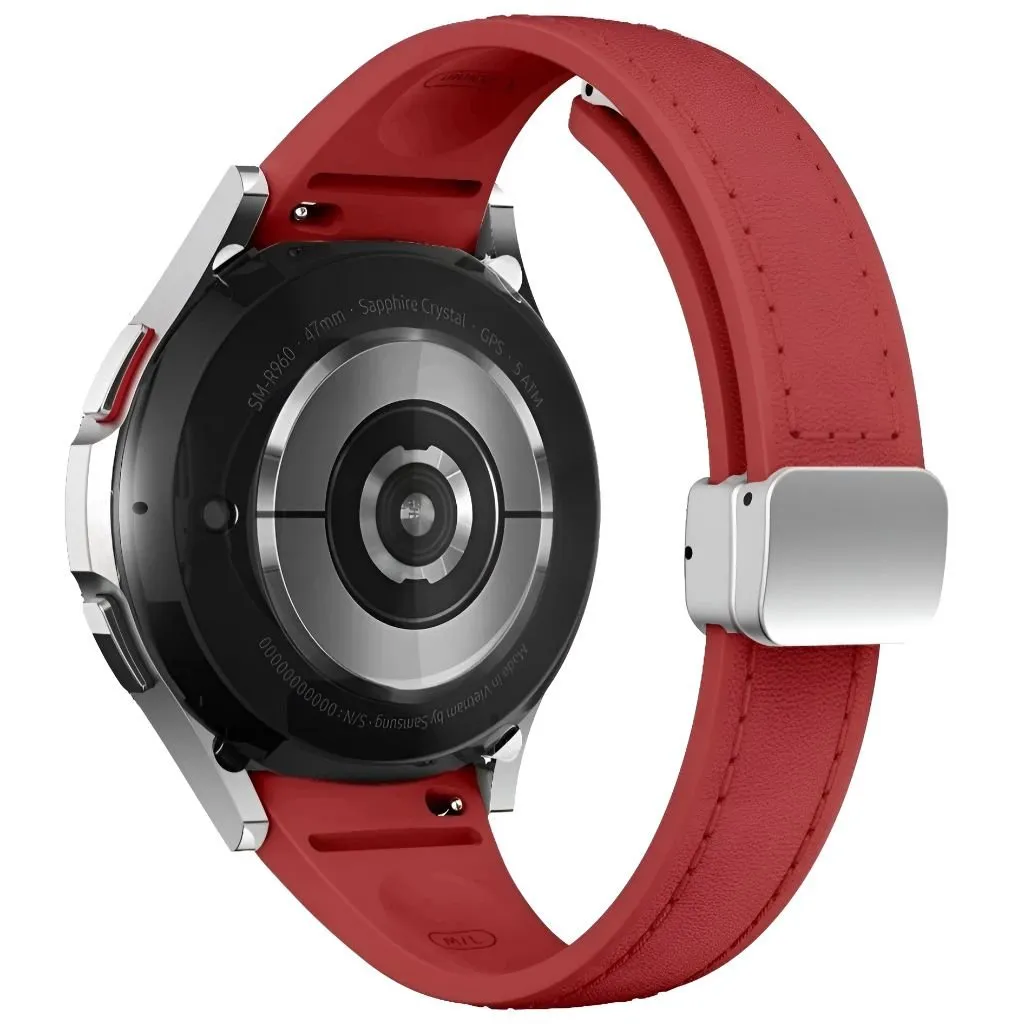Placide Slim Leather And Silicone Galaxy Band