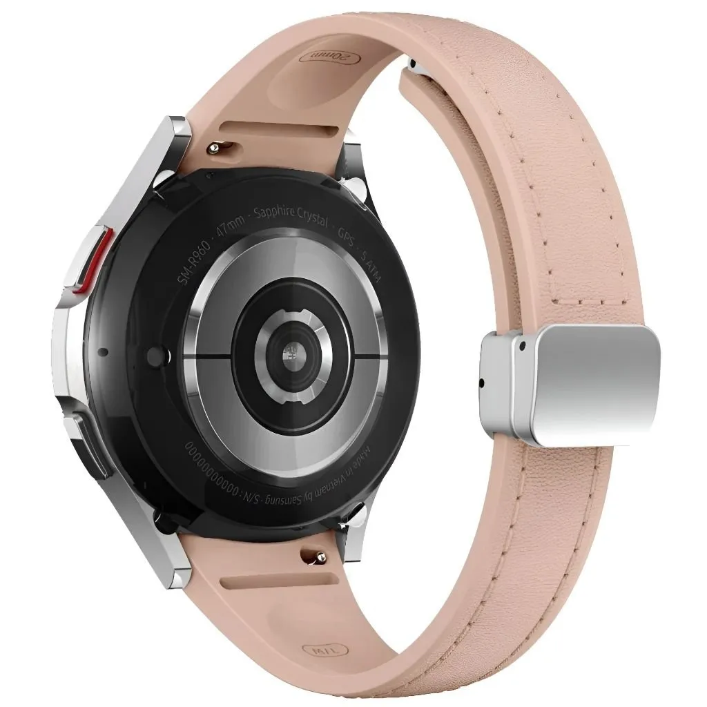 Placide Slim Leather And Silicone Galaxy Band