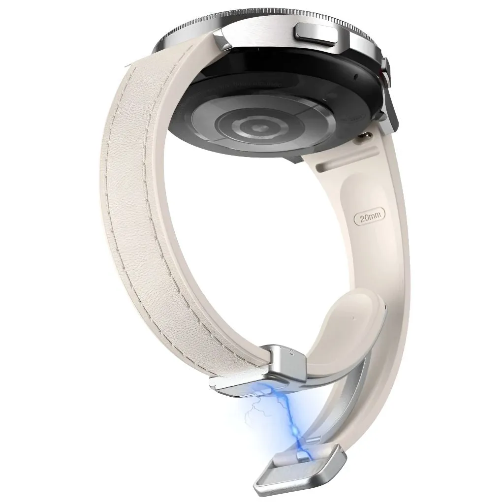Placide Slim Leather And Silicone Galaxy Band