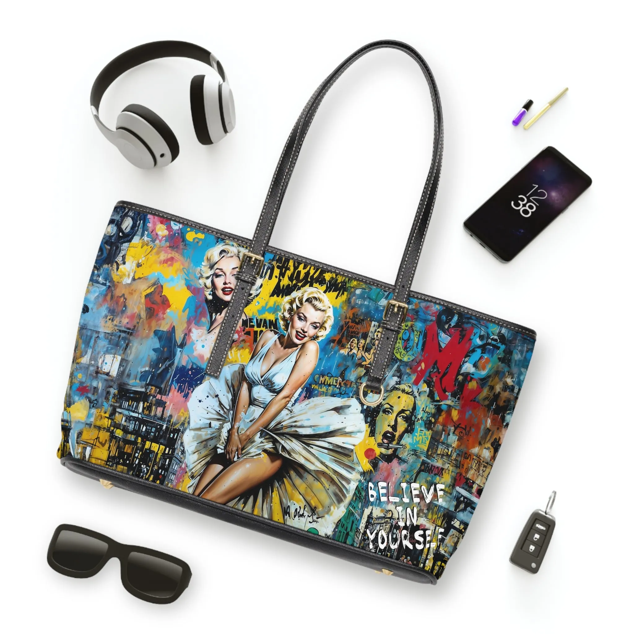 PU Leather Shoulder Bag- Marilyn