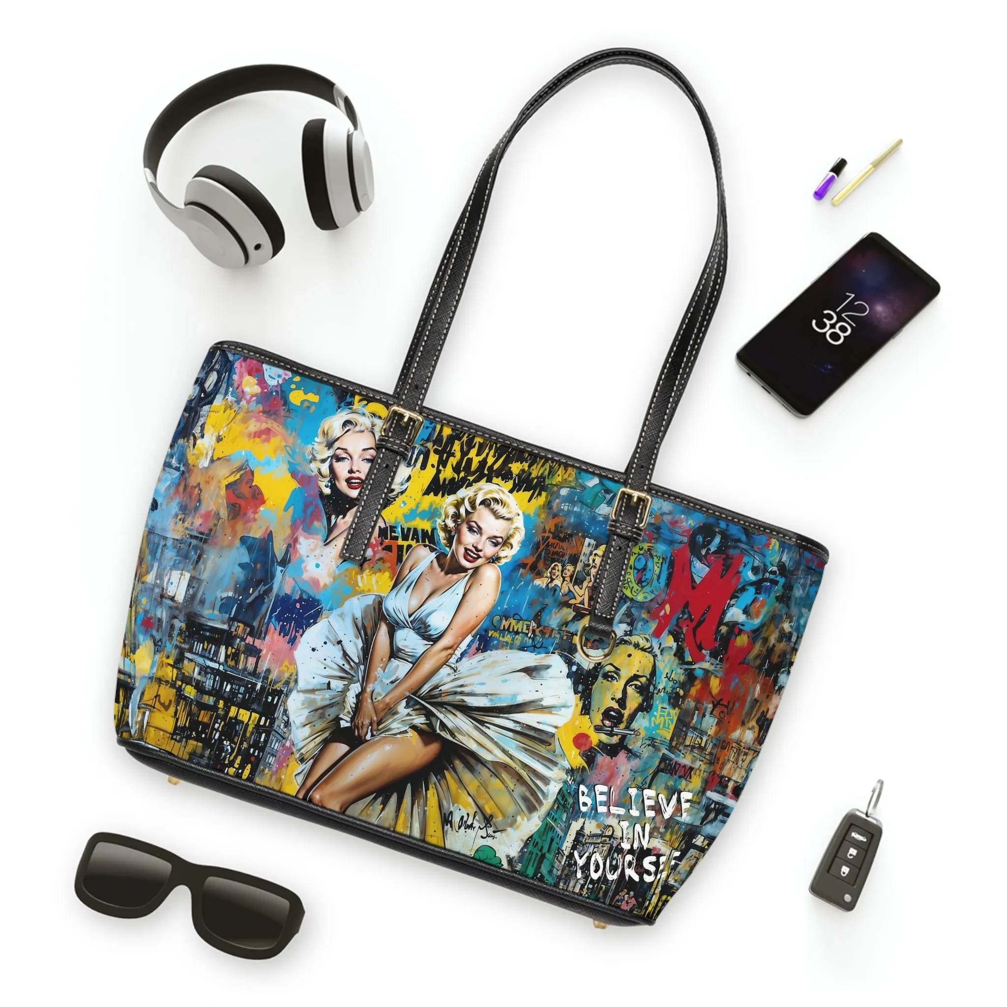 PU Leather Shoulder Bag- Marilyn