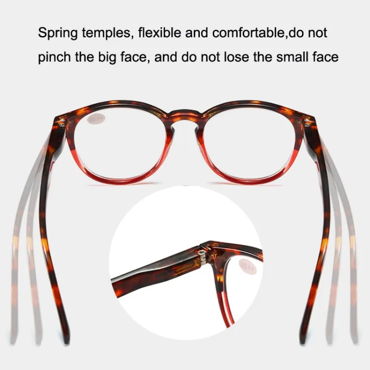 Retro Flexible Durable Portability HD Presbyopic Glasses  300(Yellow)