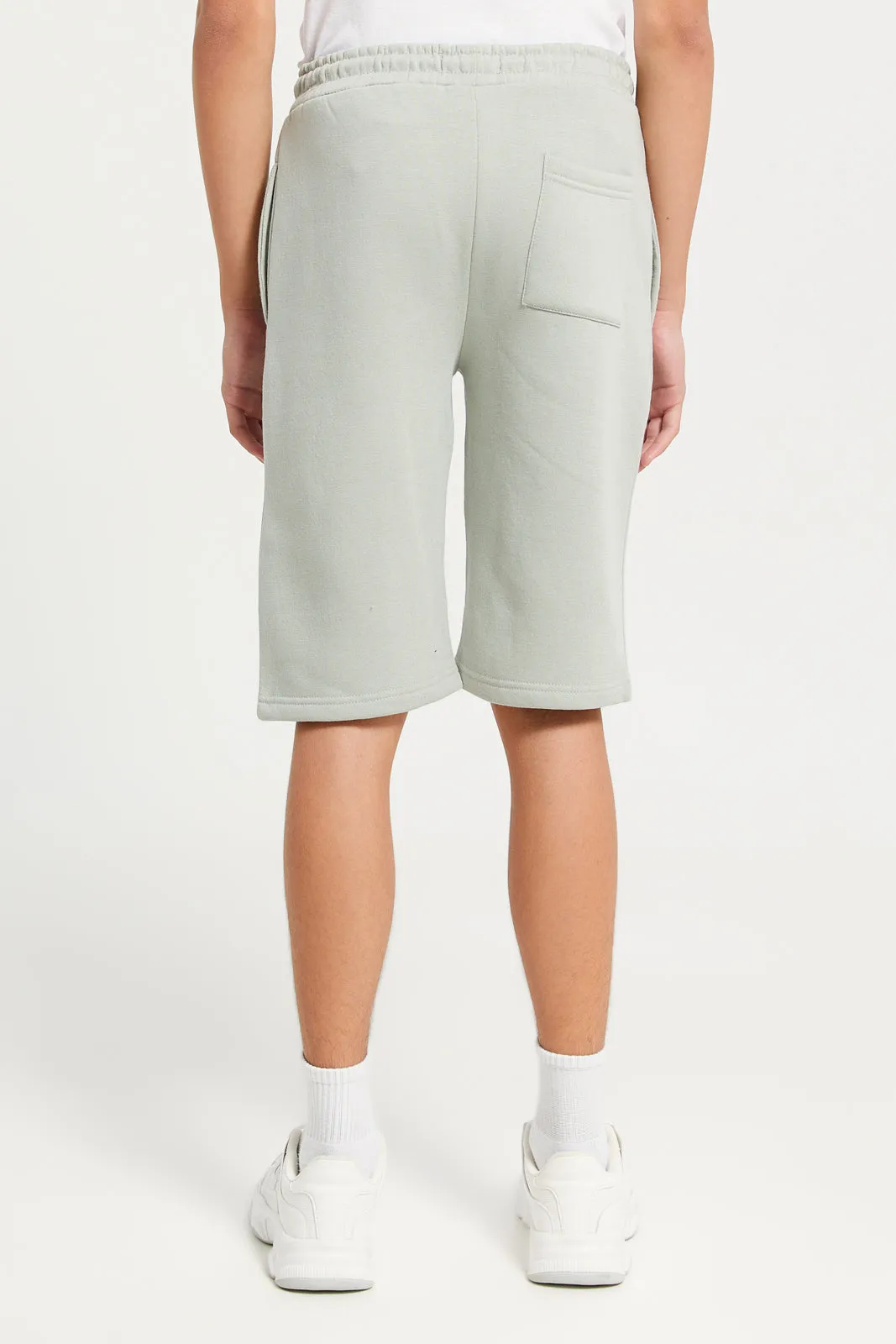 Senior Boys Grey Active Shorts