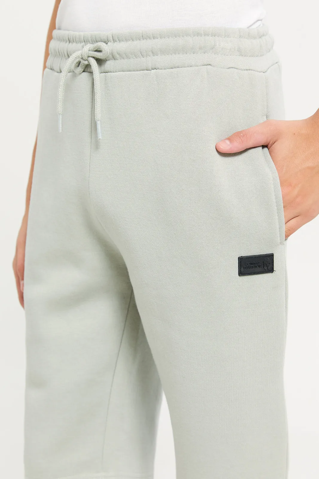 Senior Boys Grey Active Shorts