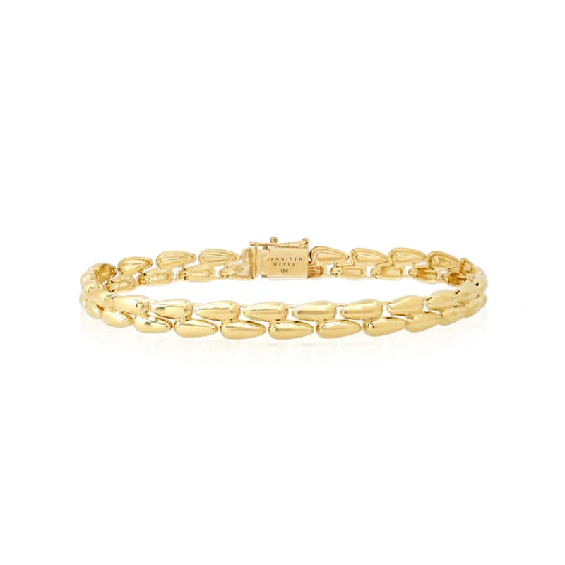 Small Double Dome Tennis Bracelet