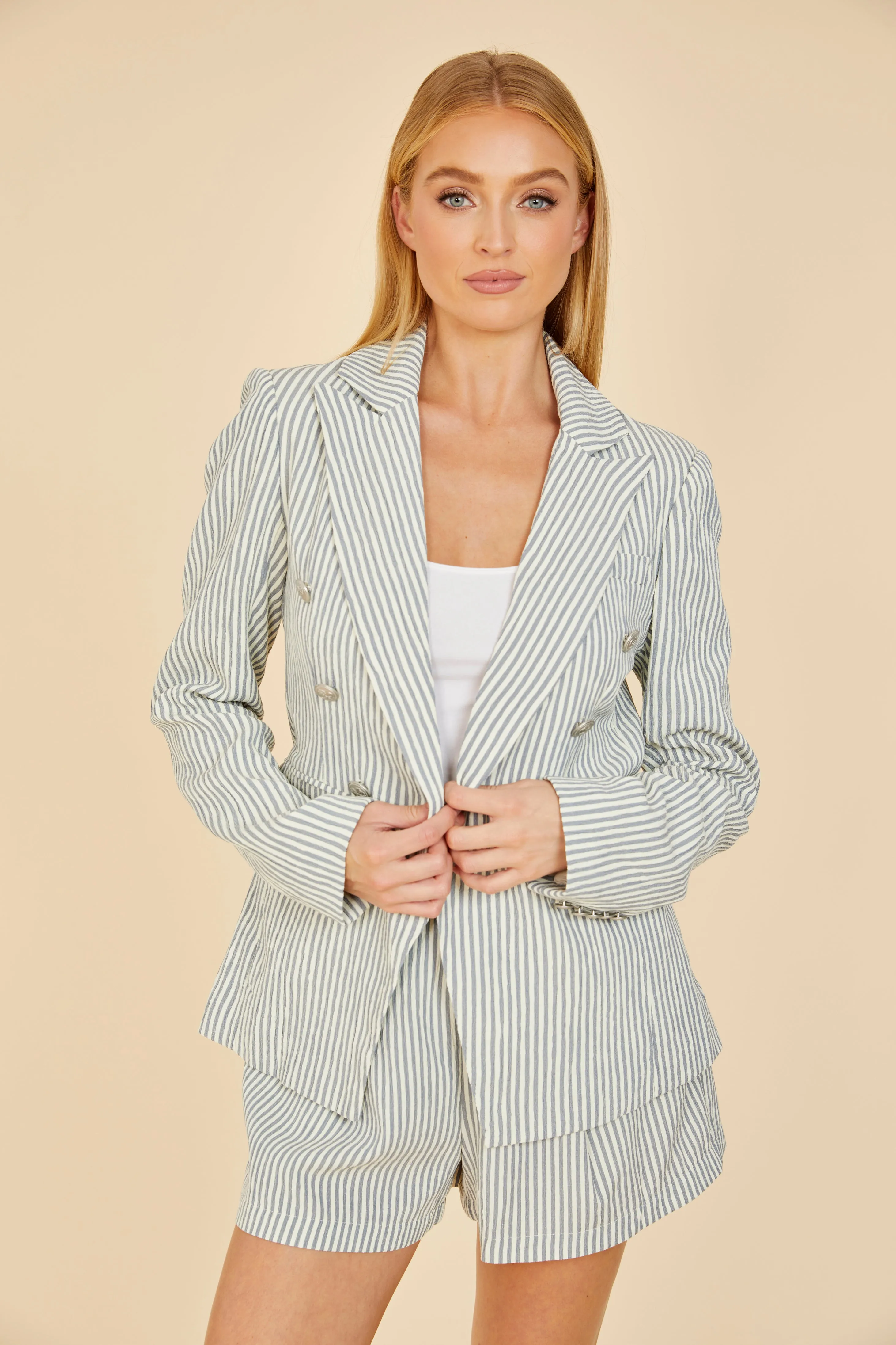 Striped Seer Sucker Shorts