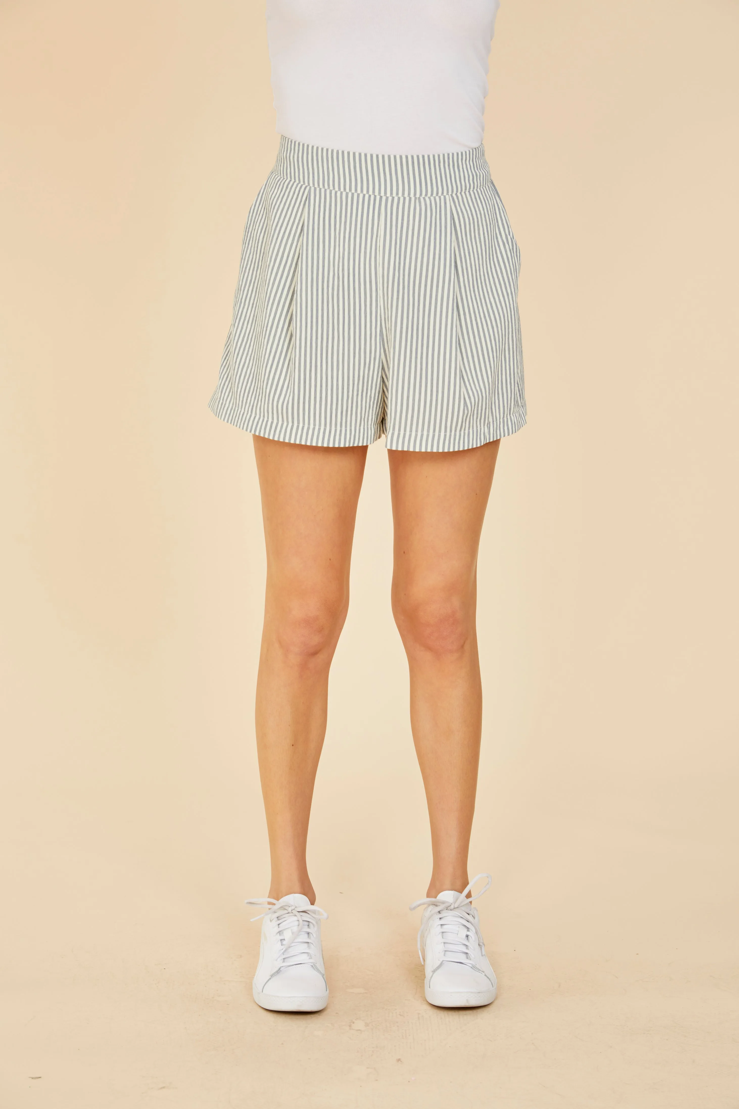 Striped Seer Sucker Shorts