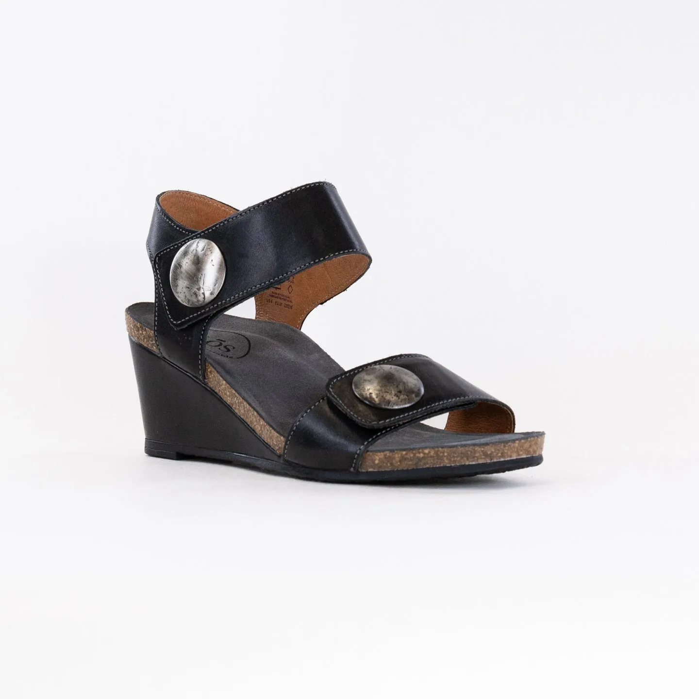 Taos Carousel 3 Wedge Sandal (Women's) - Black