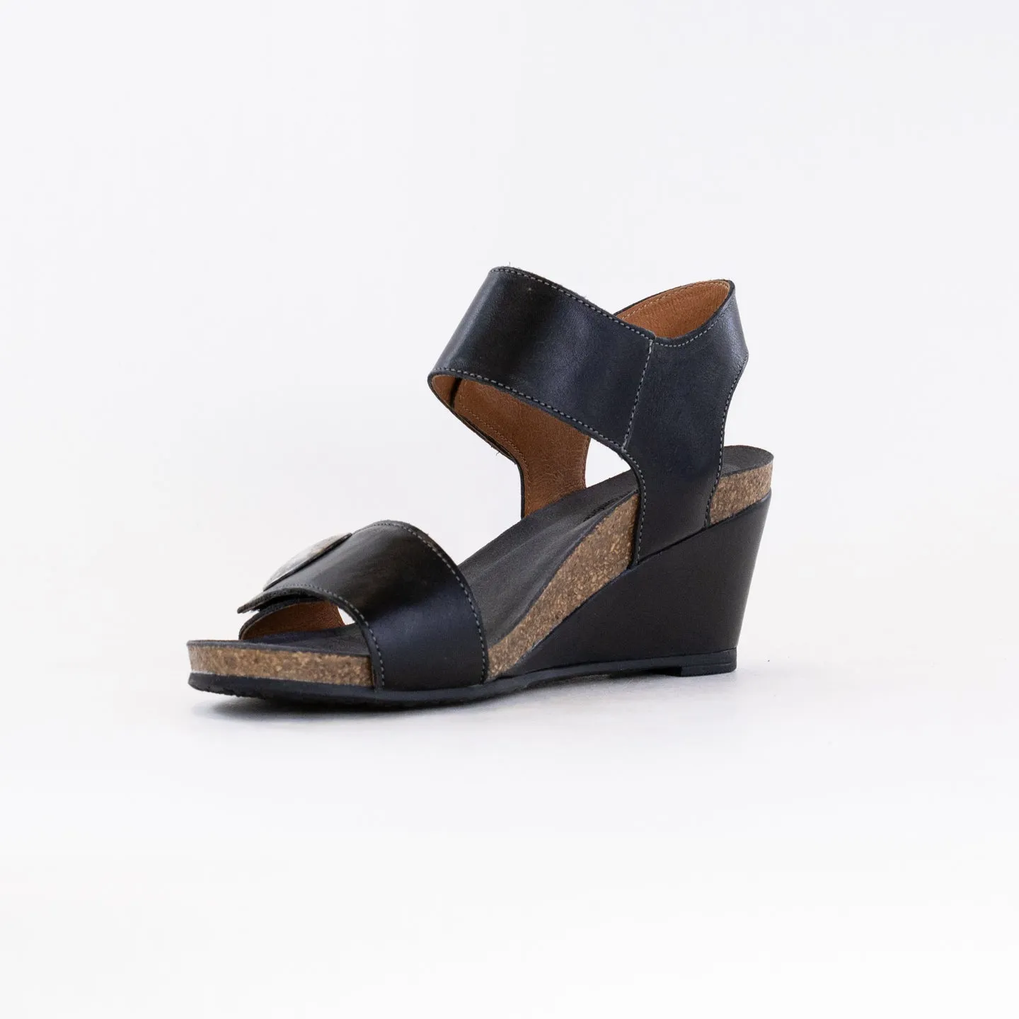 Taos Carousel 3 Wedge Sandal (Women's) - Black