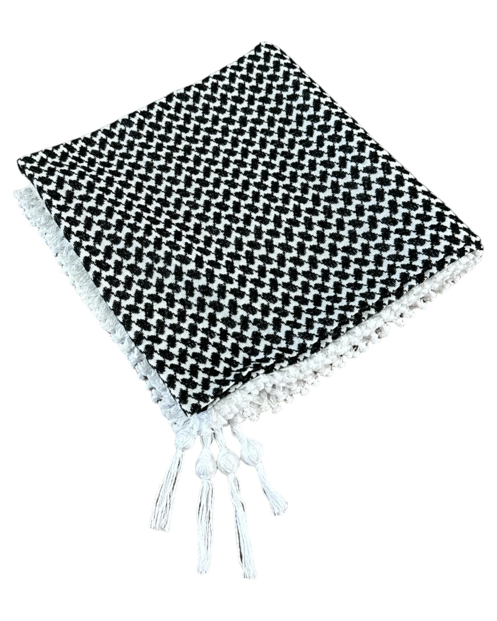 The Gaza Keffiyeh with White Tarboosh - A Tapestry of Resilience and Style