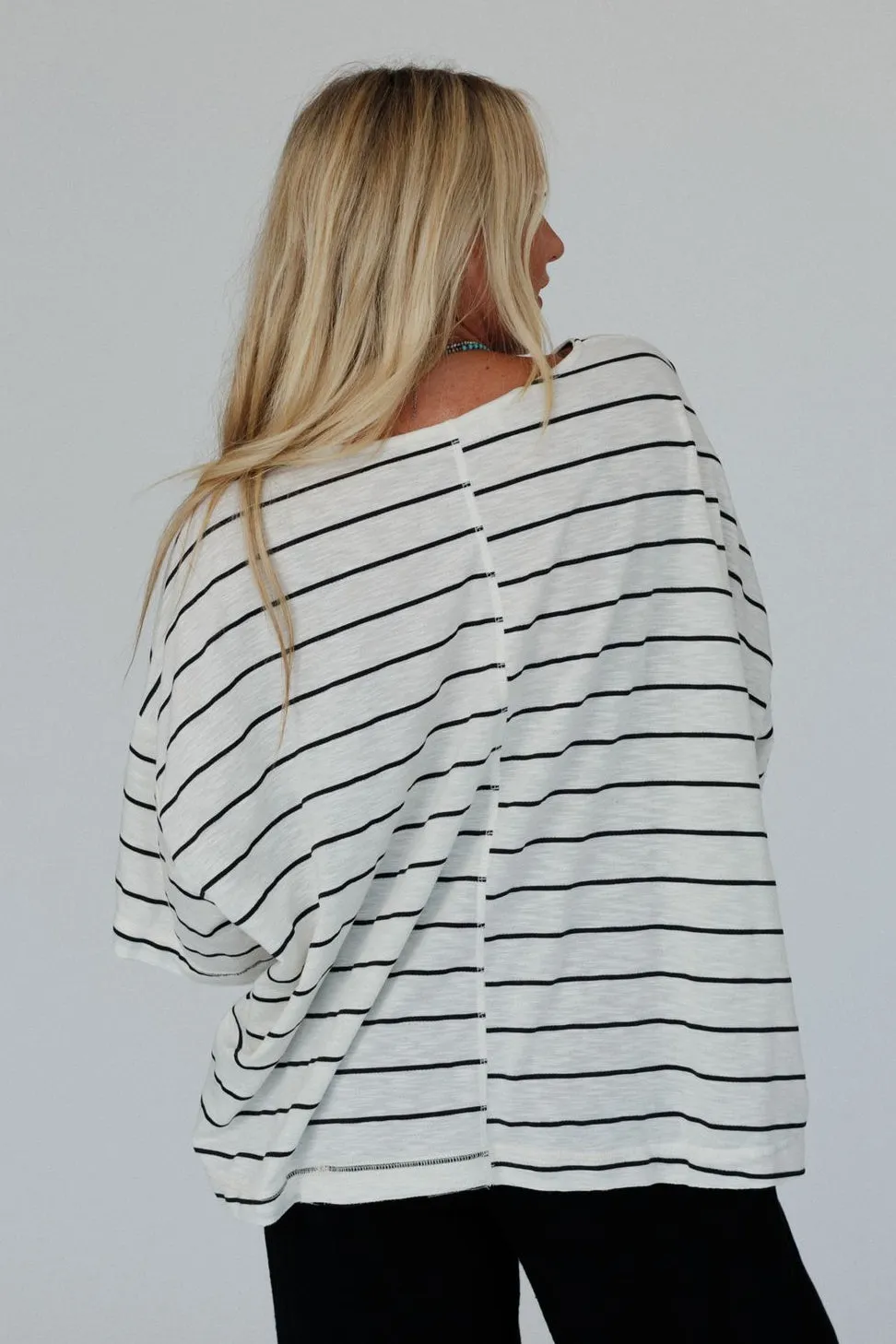 The Nest Dreamy Daze Striped Top - Off White